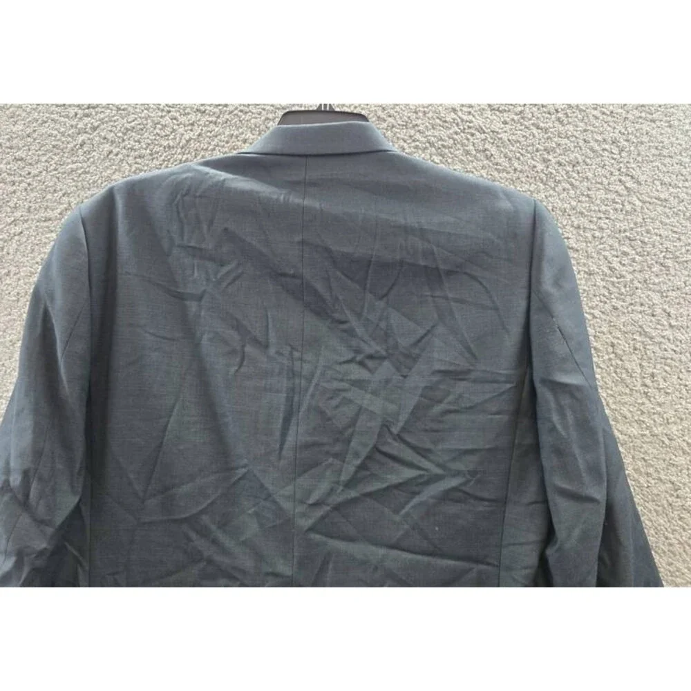 Calvin Klein Slim Fit Wool Blend Stretch Suit Separate Jacket Men's 44L Green